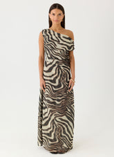 Mernas Maxi Dress - Zebra