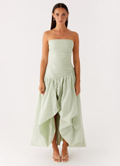 Misa Bubble Maxi Dress - Mint