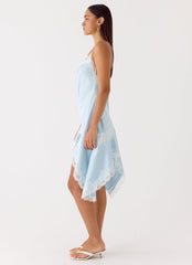 Starla Midi Dress - Pale Blue