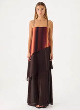 Ruesella Maxi Dress - Brown