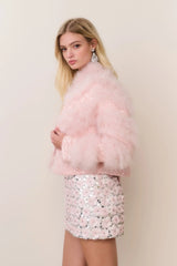 Curran Feather & Sequin Jacket