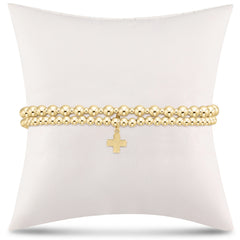 enewton Extends - grateful for you gift stack - gold signature cross charm