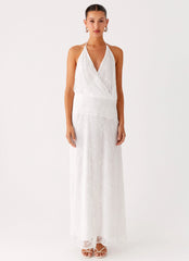Reinhart Halter Maxi Dress - White