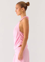 Anuhea Cowl Top - Pink