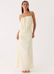 Citrus Kiss Maxi Dress - Baby Yellow