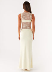 Imperial Maxi Dress - Yellow