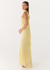 Under The Pagoda Maxi Dress - Yellow