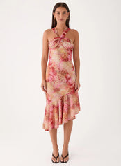 Sinnie Midi Dress - Botanic Cheetah