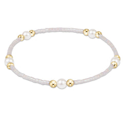 Hope Purpose Pearl Bracelet - Silky White